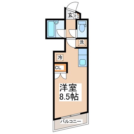 メイン熊大北の物件間取画像